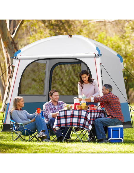 Carpa de Camping Goplus para 5 Personas, Impermeable y Ventilada Carpa de Camping Goplus para 5 Personas, Impermeable y Ventilada