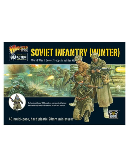 Tropas de Infantería Soviética de Invierno Warlord 1:56 40 Miniaturas Tropas de Infantería Soviética de Invierno Warlord 1:56 40 Miniaturas