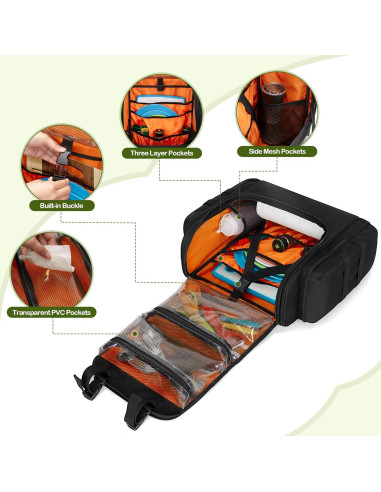 Organizador de Cocina Táctico HODRANT Negro 33x14x38cm