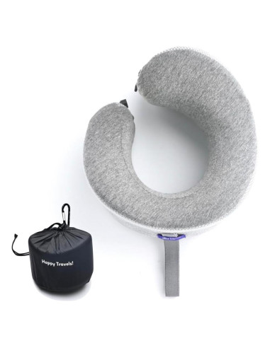 Almohada de Viaje Ergonómica C CUSHION LAB Gris Grande
