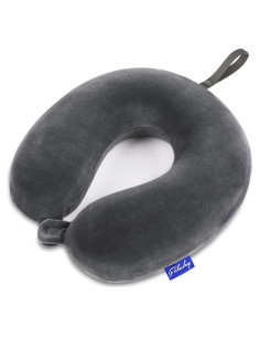 Almohada de Viaje Fabuday Espuma Viscoelástica Gris Oscuro