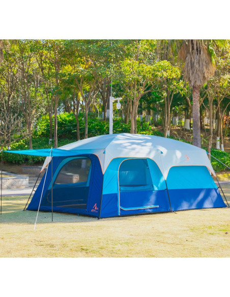 Carpa KTT XXL para 14 Personas, Impermeable, 2 Habitaciones Carpa KTT XXL para 14 Personas, Impermeable, 2 Habitaciones