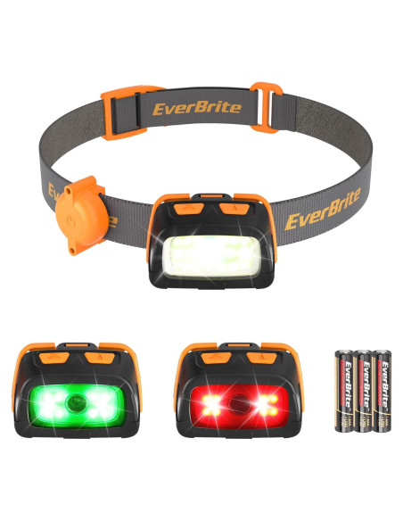 Linterna Frontal EverBrite 300 Lúmenes 7 Modos Ajustable Naranja Linterna Frontal EverBrite 300 Lúmenes 7 Modos Ajustable Naranja