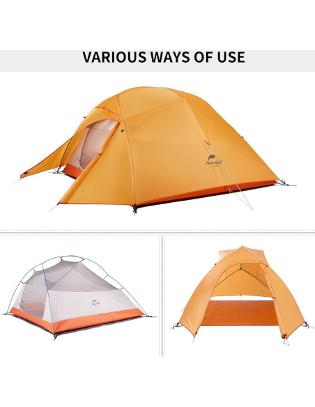 Carpa de Camping Naturehike Cloud Up 3 para 3 Personas Carpa de Camping Naturehike Cloud Up 3 para 3 Personas