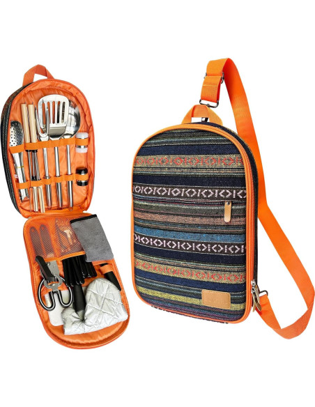 Juego de Utensilios de Cocina para Camping Bsotas 31 Piezas Juego de Utensilios de Cocina para Camping Bsotas 31 Piezas