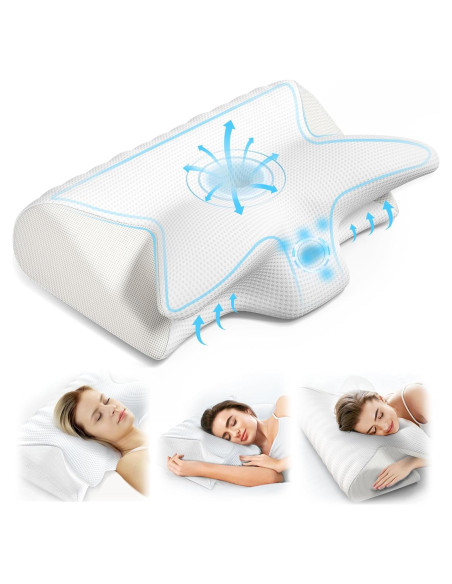 Almohada Cervical Ergonómica Vuteehy 59x37cm Alivio Dolor Almohada Cervical Ergonómica Vuteehy 59x37cm Alivio Dolor