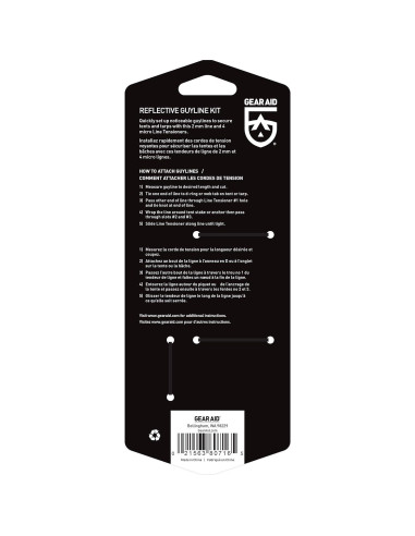 Kit de Cordones Reflectantes GEAR AID 15 m con Tensores