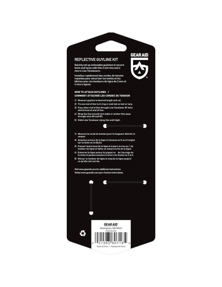 Kit de Cordones Reflectantes GEAR AID 15 m con Tensores Kit de Cordones Reflectantes GEAR AID 15 m con Tensores