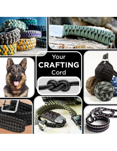 Cuerda Paracord Tipo III 550 TECEUM Chocolate 15.2m 4mm