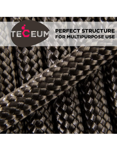 Cuerda Paracord Tipo III 550 TECEUM Chocolate 15.2m 4mm