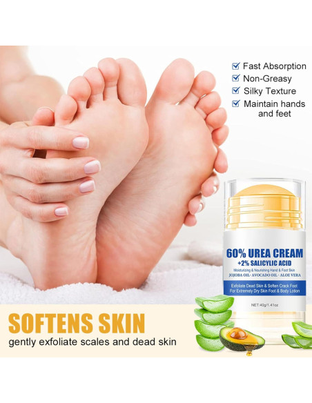 Crema para Pies ISHERBIN-ZS 60% Urea 40g Hidratante Crema para Pies ISHERBIN-ZS 60% Urea 40g Hidratante