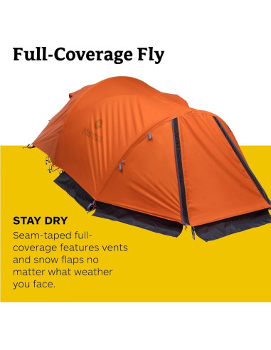 Tienda de Camping Marmot Thor 2P | Resistente al Agua, 2 Personas