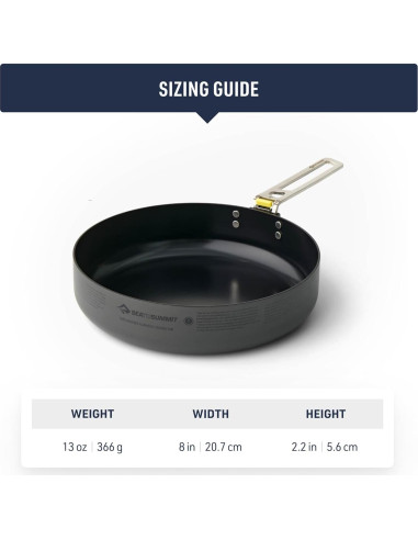 Sartén de Camping Ultraligera 20 cm Sea to Summit Antiadherente