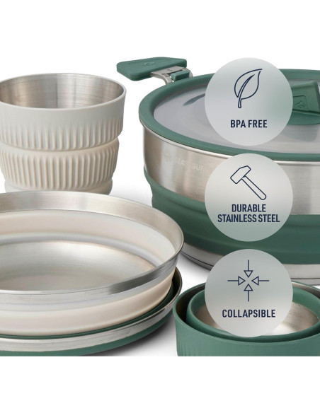 Juego de cocina para campamento Sea to Summit 5 piezas 3L Juego de cocina para campamento Sea to Summit 5 piezas 3L