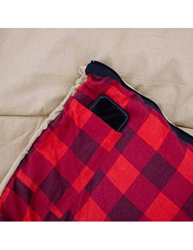 Saco de Dormir Extra Grande Bushnell con Capucha 20 Grados