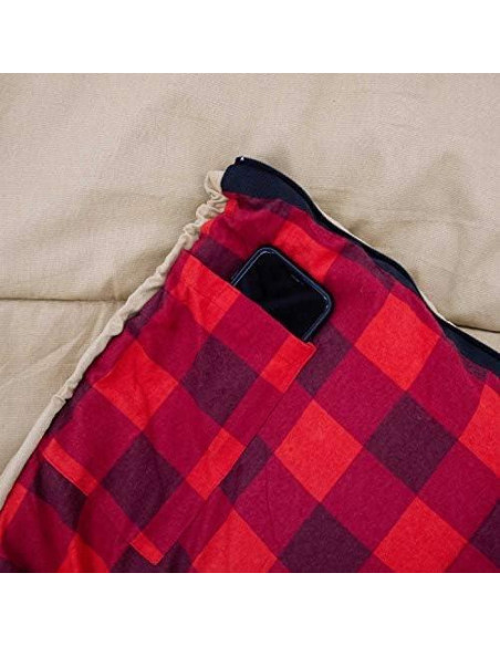 Saco de Dormir Extra Grande Bushnell con Capucha 20 Grados Saco de Dormir Extra Grande Bushnell con Capucha 20 Grados