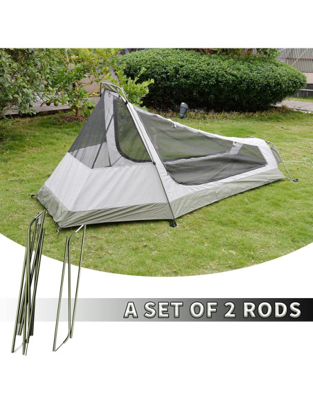 Poste de Tienda de Aluminio GEERTOP para Bivy 1 Persona Poste de Tienda de Aluminio GEERTOP para Bivy 1 Persona