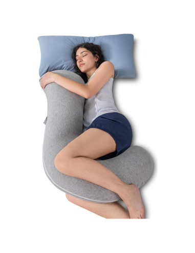 Almohada Corporal QUEEN ROSE 104 cm Soporte Lado Gris