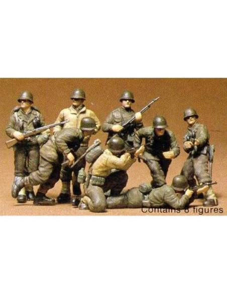 Kit de Modelo Tamiya 1/35 Infantería EE. UU. WWII Kit de Modelo Tamiya 1/35 Infantería EE. UU. WWII