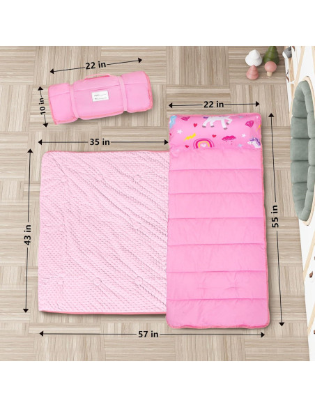 Manta de Siesta PRIMLECT Unicornio Rosa con Almohada Desmontable Manta de Siesta PRIMLECT Unicornio Rosa con Almohada Desmontable