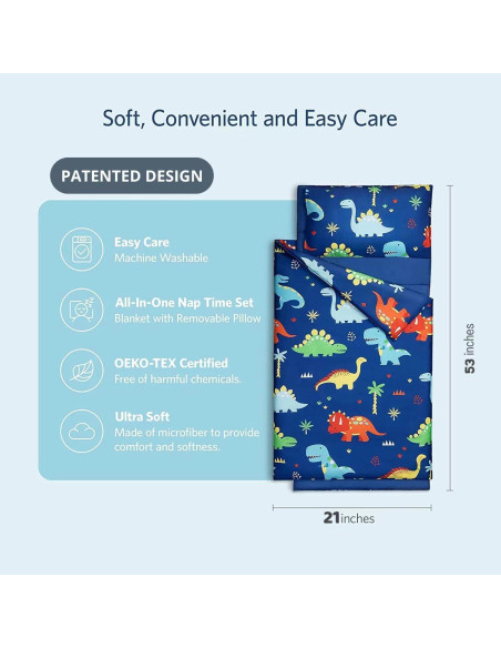 Saco de Dormir para Niños Cokouchyi Dinosaurio 135x53cm Saco de Dormir para Niños Cokouchyi Dinosaurio 135x53cm