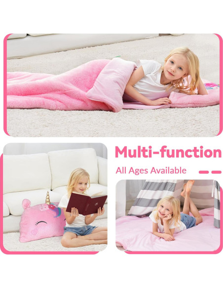 Saco de Dormir iPlay, iLearn Unicornio Rosa 2 en 1 para Niños Saco de Dormir iPlay, iLearn Unicornio Rosa 2 en 1 para Niños