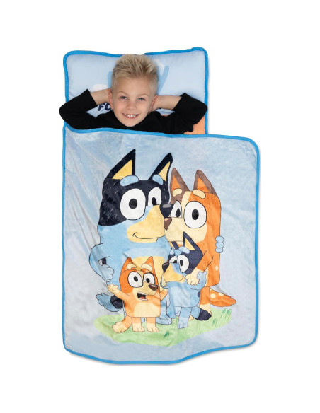 Colchoneta para Niños Bluey con Almohada y Manta 116.84x53.34cm Colchoneta para Niños Bluey con Almohada y Manta 116.84x53.34cm