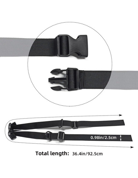 Correa de Pecho Ajustable Tenalleys para Mochila - 2 Piezas Correa de Pecho Ajustable Tenalleys para Mochila - 2 Piezas