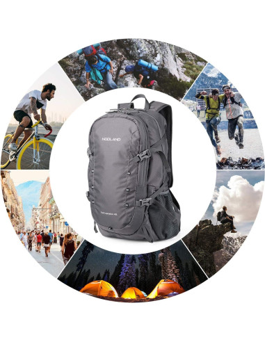 Mochila de Viaje NODLAND 40L Plegable Resistente al Agua