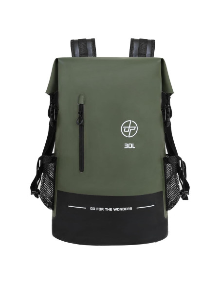 Mochila Impermeable UPWELL 30L Verde para Camping y Kayak Mochila Impermeable UPWELL 30L Verde para Camping y Kayak