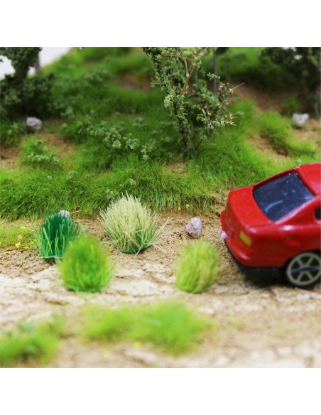 Cayway 64 Tufts de Grama Estática Verde para Diorama Cayway 64 Tufts de Grama Estática Verde para Diorama
