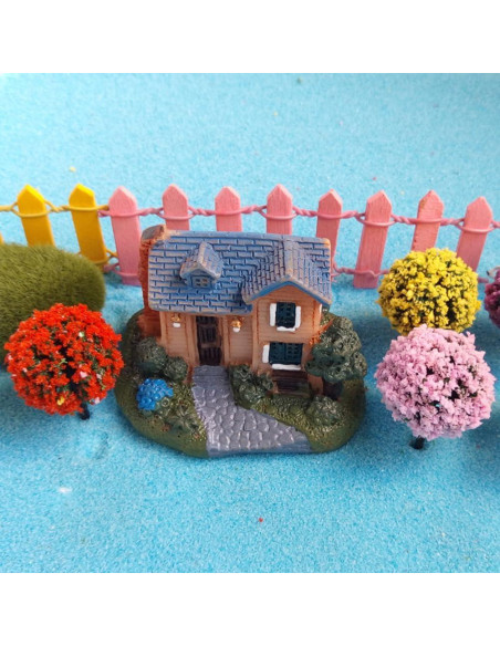 24 Árboles de Flores Miniatura Hemoton para Jardín y Decoración 24 Árboles de Flores Miniatura Hemoton para Jardín y Decoración
