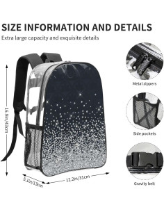 Mochila Transparente URTEAS 5L Ligera para Trabajo y Viajes 2