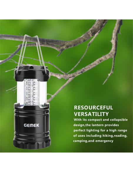 Lámpara LED GEMEK Plegable para Camping y Emergencias 100LM Lámpara LED GEMEK Plegable para Camping y Emergencias 100LM