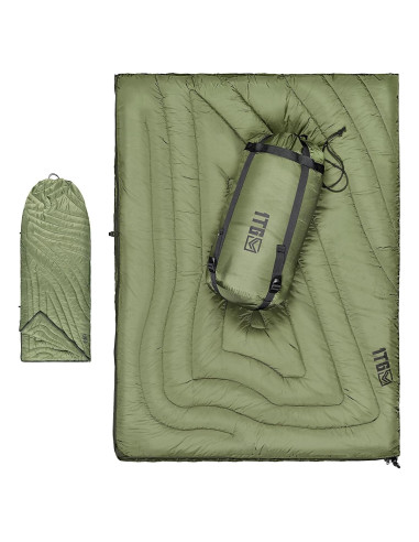 Manta de Camping 1TG Táctico Plegable 200x150cm Verde Oliva