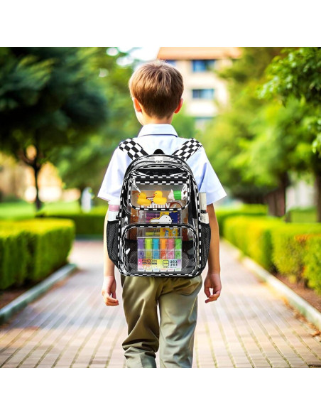 Mochila Transparente Bluboon para Niños 44.9x30.9cm 20L Mochila Transparente Bluboon para Niños 44.9x30.9cm 20L