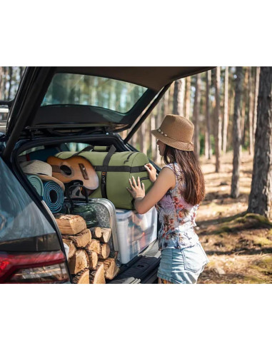 Bolsa de viaje impermeable 60L para hombres - Duffel verde
