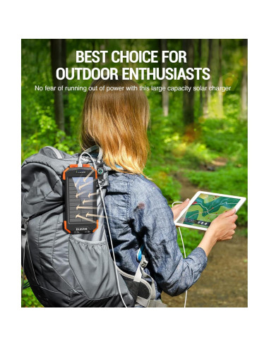 Cargador Solar Power Bank 10,000mAh BLAVOR Inalámbrico 20W