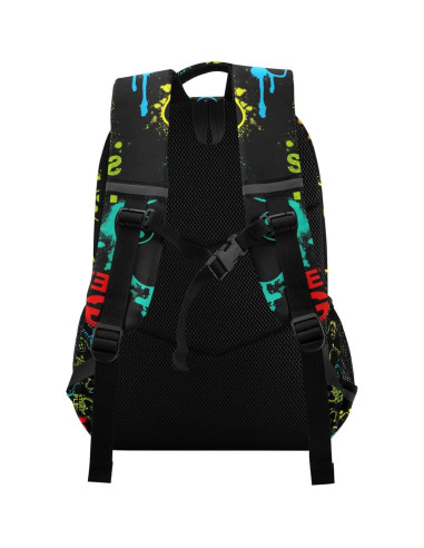 Mochila Escolar ALAZA 17.5L Colorida para Niños con Tiras Reflectantes