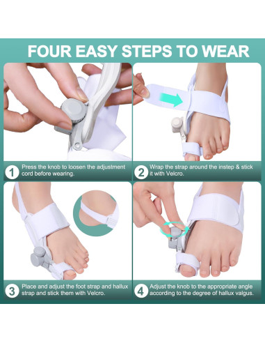 Corrector de Juanetes Simpilos Ajustable para Alivio - 1 Par