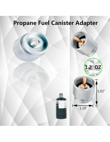 Adaptador de Recarga de Butano Horynar 3 PCS para Camping
