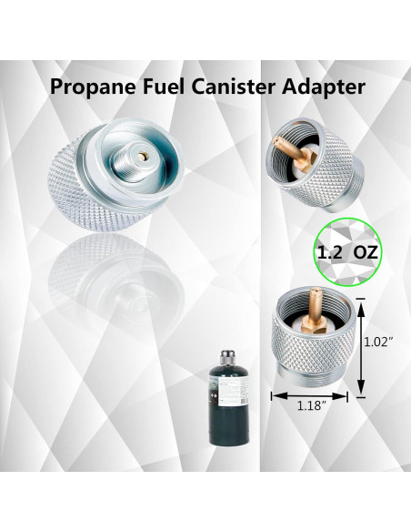 Adaptador de Recarga de Butano Horynar 3 PCS para Camping Adaptador de Recarga de Butano Horynar 3 PCS para Camping