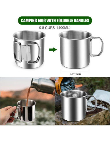 Kit de Utensilios de Cocina para Camping Odoland 8 Piezas