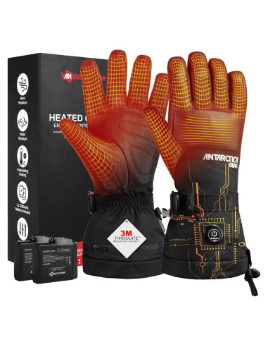 Guantes Calentados Antarctica Gear Unisex 3200mAh Impermeables