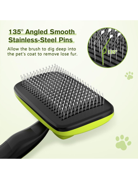 Cepillo Autolimpiante Pecute para Perros y Gatos Verde Cepillo Autolimpiante Pecute para Perros y Gatos Verde