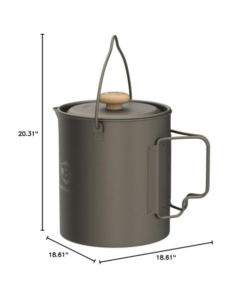 Olla de Camping Titanio Bestargot 750ml Prensa Francesa Portátil Olla de Camping Titanio Bestargot 750ml Prensa Francesa Portátil