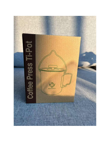 Olla de Camping Titanio Bestargot 750ml Prensa Francesa Portátil