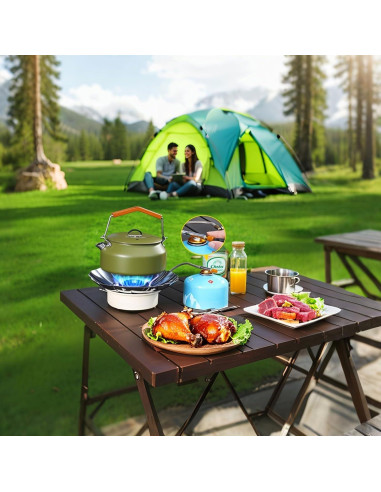 Estufa de Camping Aoglenic Lotus Plegable 2800W a Gas