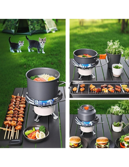 Estufa de Camping Aoglenic Lotus Plegable 2800W a Gas Estufa de Camping Aoglenic Lotus Plegable 2800W a Gas