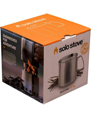 Olla Solo Stove 900 - Acero Inoxidable 887ml Ligera para Camping
